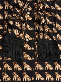 Crepe De Chine Shirt with Petit Charles Print