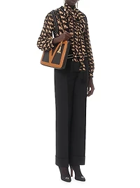 Crepe De Chine Shirt with Petit Charles Print