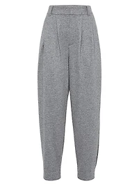Cashmere Jersey Tailored Trousers