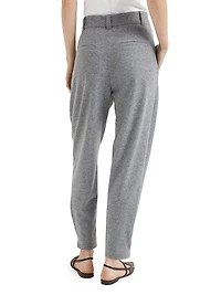 Cashmere Jersey Tailored Trousers