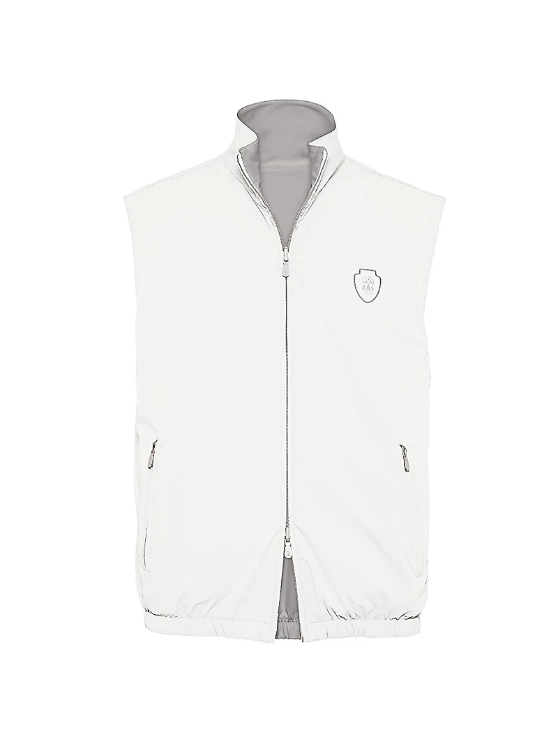 Bonded Nylon Reversible Vest with Logo