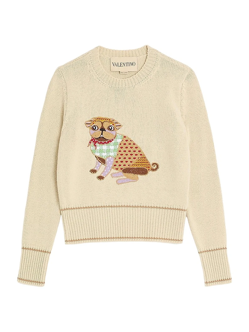 Le Chien De La Maison Embroidered Sweater