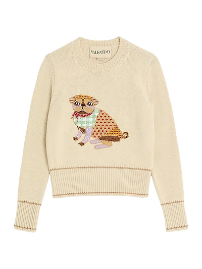 Le Chien De La Maison Embroidered Sweater