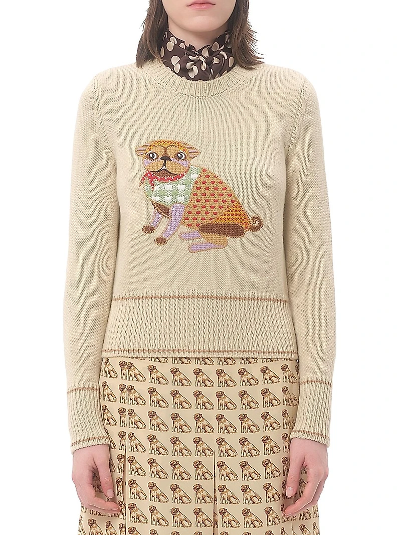Le Chien De La Maison Embroidered Sweater