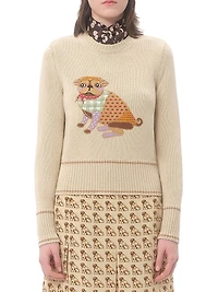 Le Chien De La Maison Embroidered Sweater