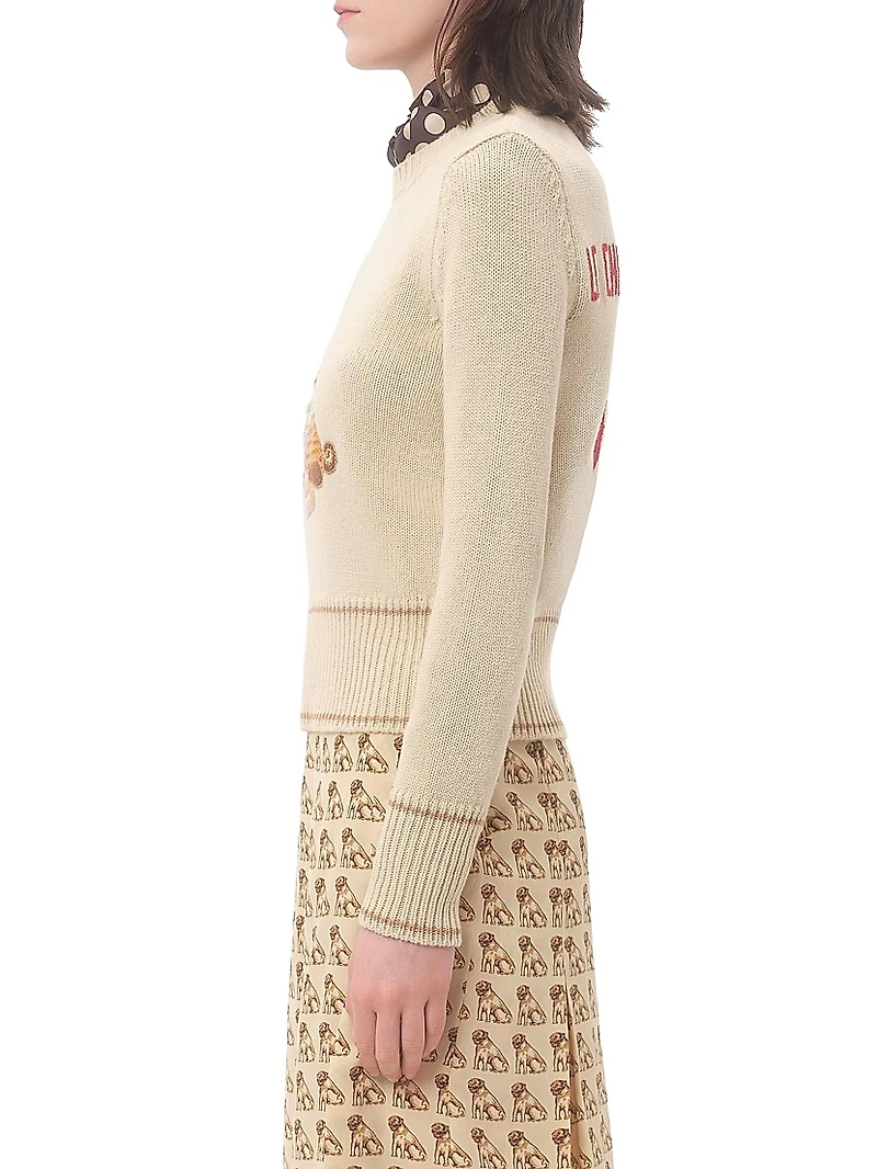 Le Chien De La Maison Embroidered Sweater