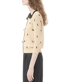 Embroidered Cotton Cardigan