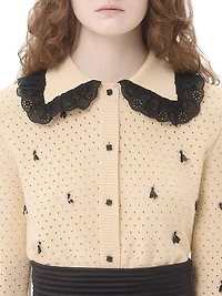 Embroidered Cotton Cardigan