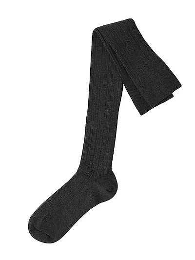 Stretch Cashmere Rib Knit Socks