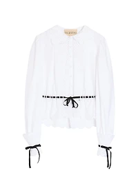 Embroidered Cotton Poplin Shirt