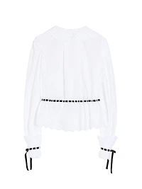 Embroidered Cotton Poplin Shirt