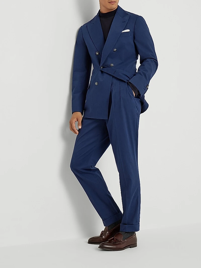 One and a Half Breasted Deconstructed Blazer with Metal Buttons