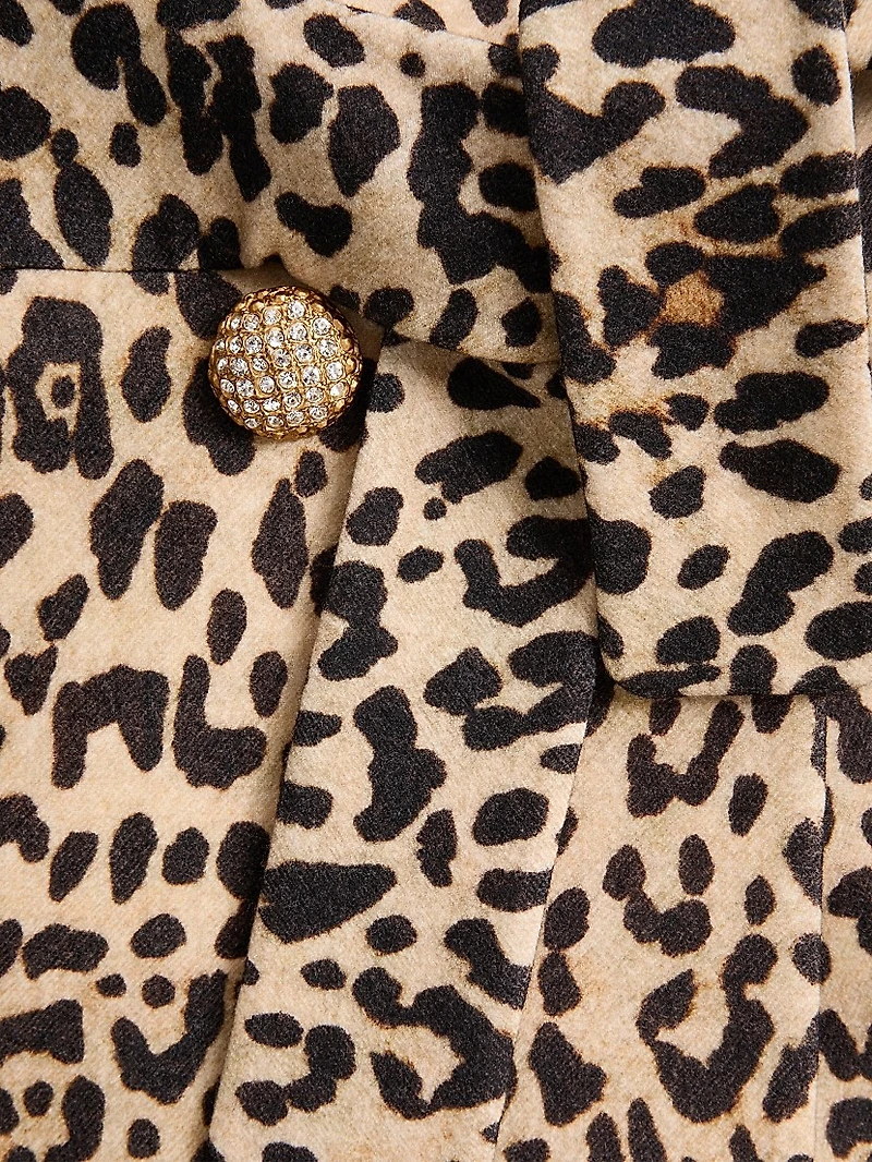 Cloth Coat Animalier Print