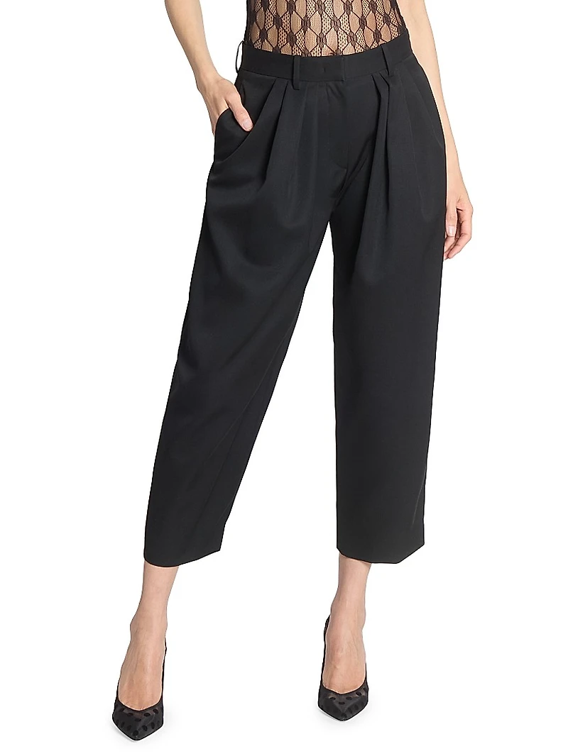 Janice Wool Crop Trousers