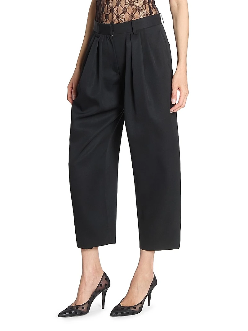 Janice Wool Crop Trousers