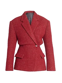 Gallie Tweed Single-Breasted Blazer