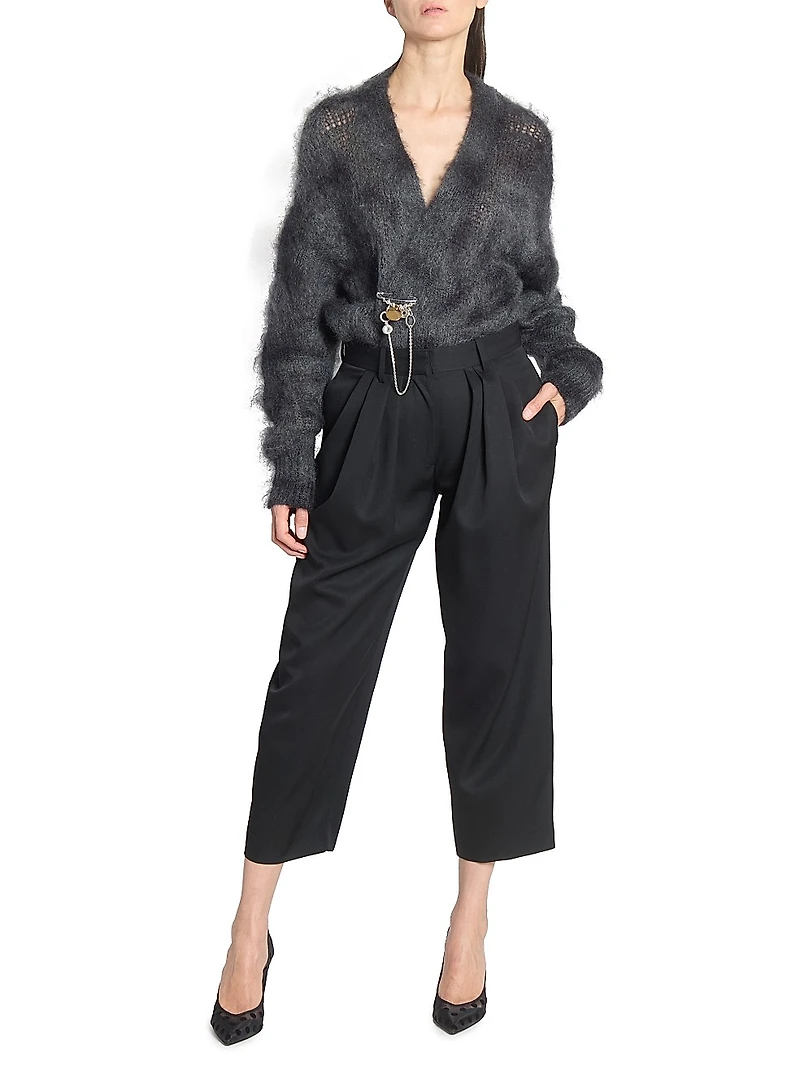 Mylene Mohair-Wool Cardigan