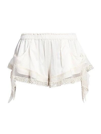 Ildana Frilly Silk Shorts