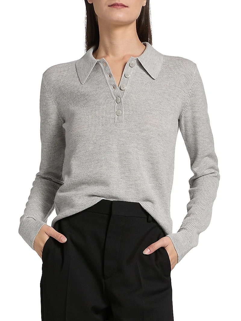 Jorden Cashmere Polo Top