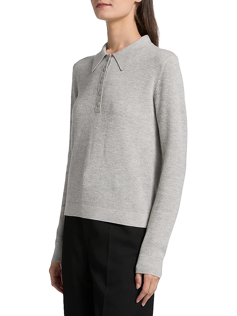 Jorden Cashmere Polo Top
