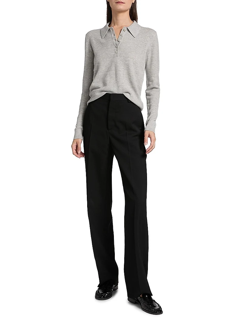 Jorden Cashmere Polo Top