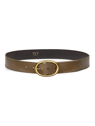 Wide Leather Belt