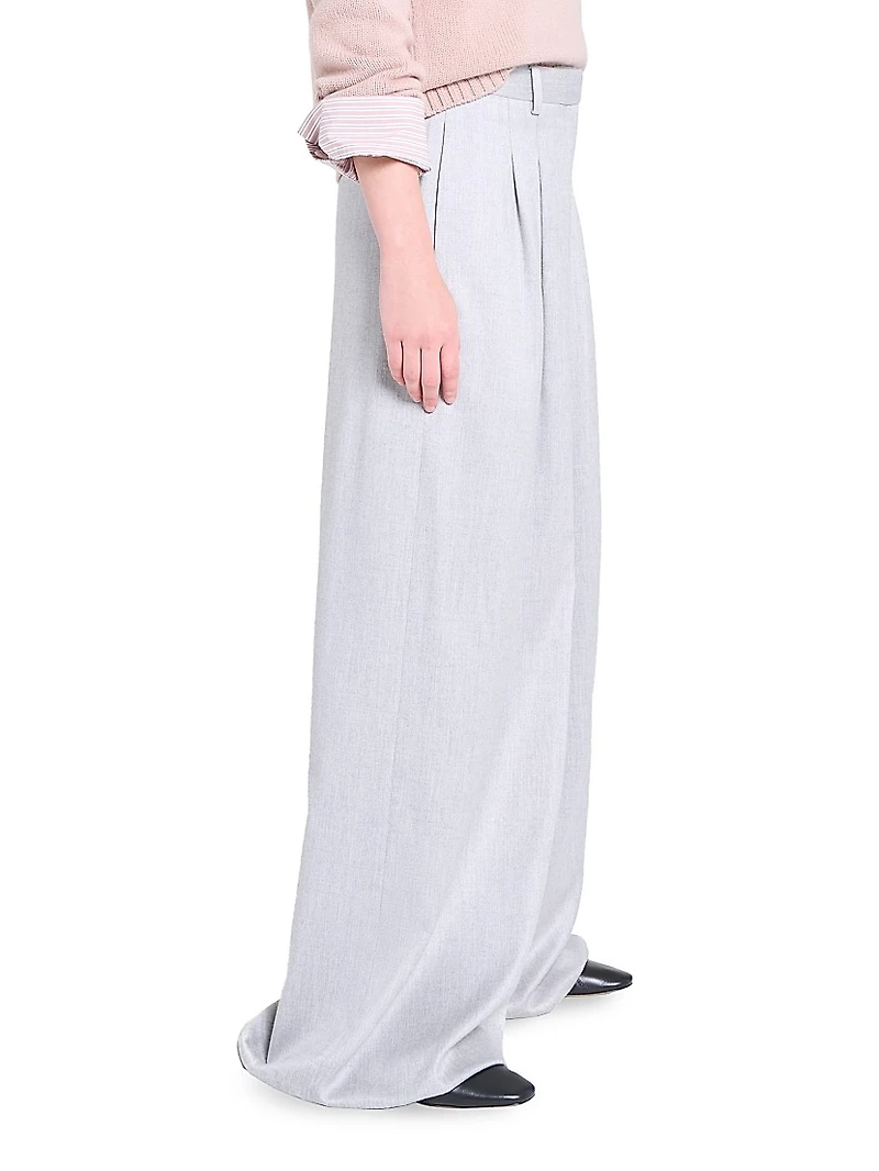 Avery Stretch-Wool Wide-Leg Pants