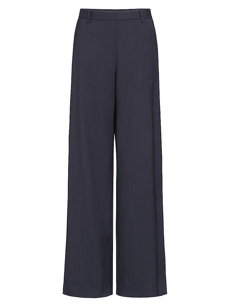 Downing Wool Wide-Leg Pants