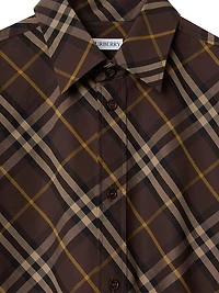 Robert Check Cotton Button-Front Shirt