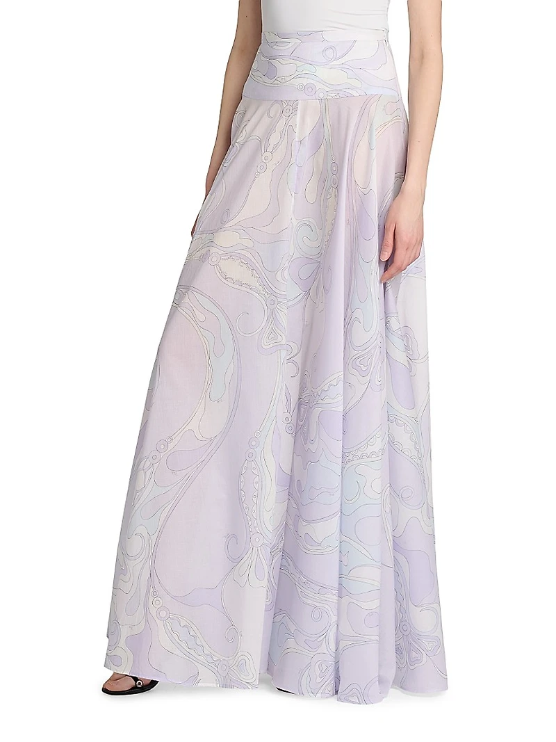 Passepartout Muslin Cotton Maxi Skirt