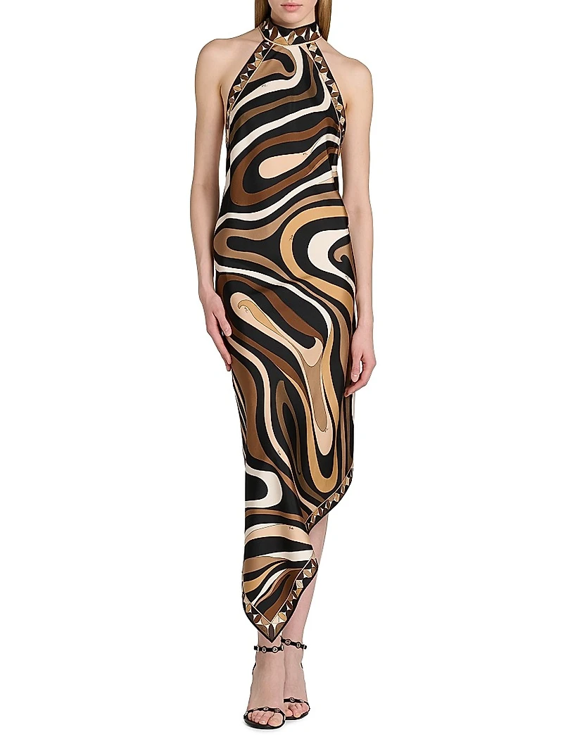 Passepartout Silk Twill Dress