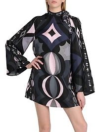 Passepartout Silk Twill Minidress