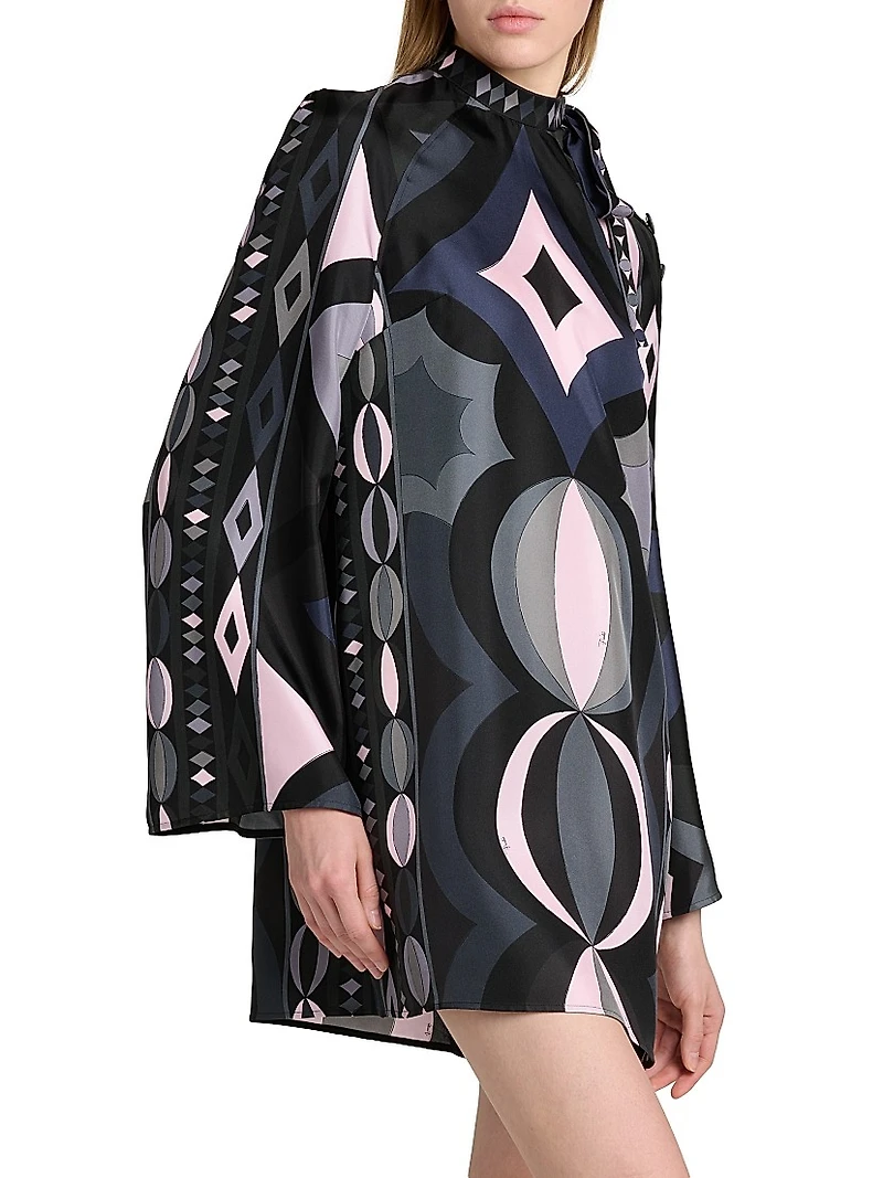 Passepartout Silk Twill Minidress