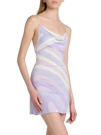 Passepartout Jersey Satin Minidress