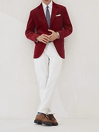 Sea Island Cotton Narrow Wale Corduroy Deconstructed Blazer