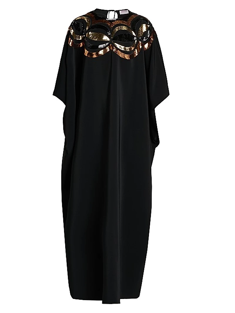 Sequined-Embellished Caftan