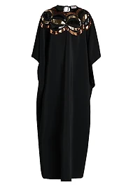Sequined-Embellished Caftan