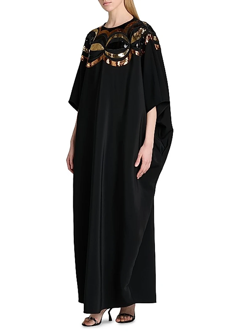 Sequined-Embellished Caftan