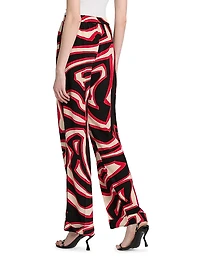 Passepartout Printed Silk Pants