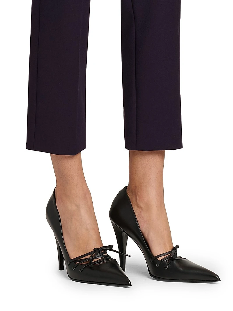 Corset 100MM Leather Pumps