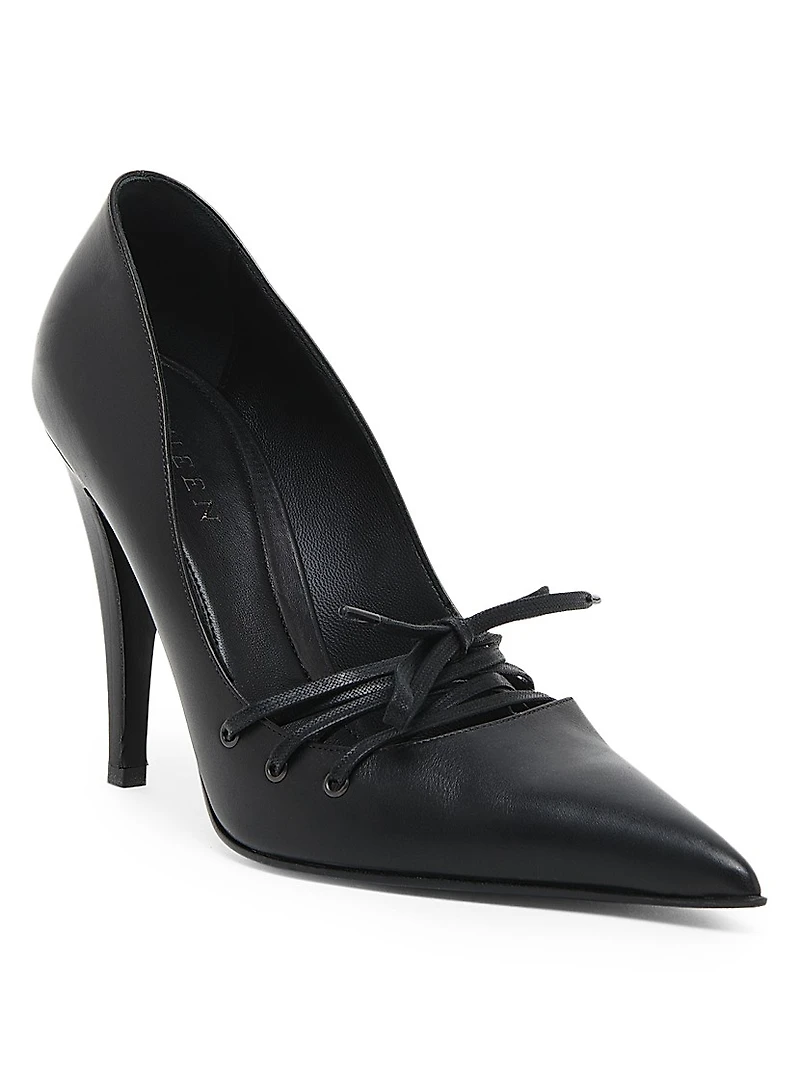 Corset 100MM Leather Pumps
