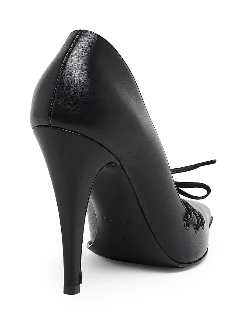 Corset 100MM Leather Pumps