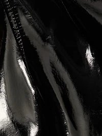 Patent Leather Strapless Minidress