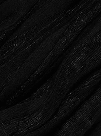 Striped Sheer Turtleneck Bodysuit