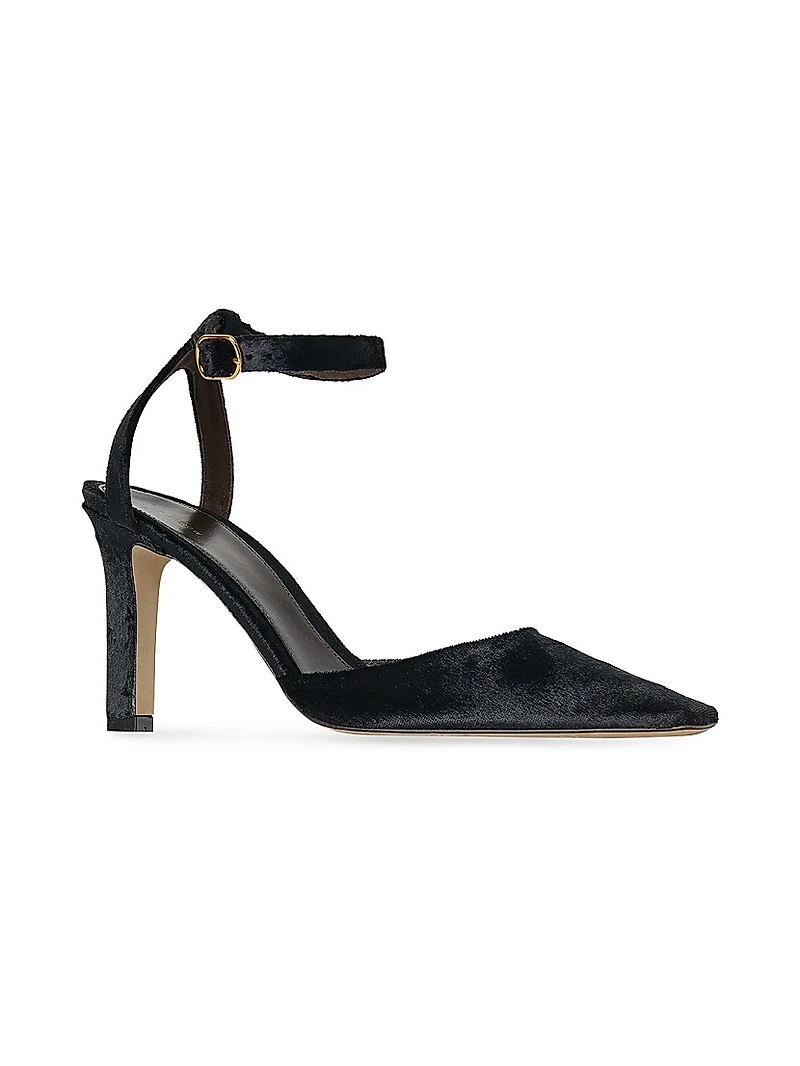 Carla 80MM Velvet Pumps