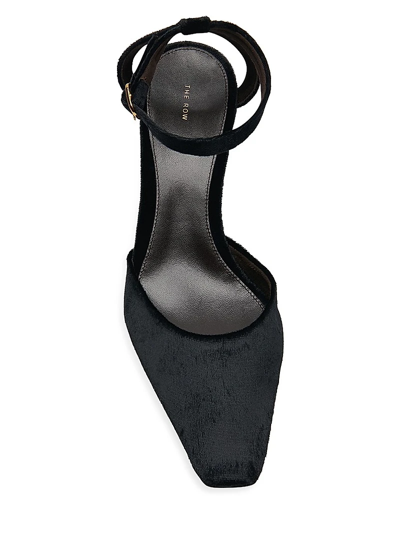 Carla 80MM Velvet Pumps