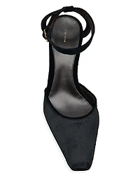 Carla 80MM Velvet Pumps