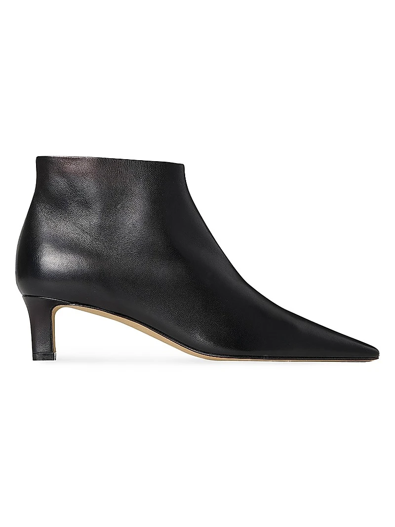 Carla 45MM Leather Ankle Boots