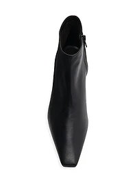 Carla 45MM Leather Ankle Boots