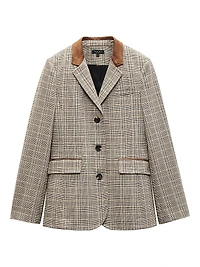 Evia Plaid Blazer